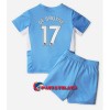 Virallinen Fanipaita + Shortsit Manchester City Kevin De Bruyne 17 Kotipelipaita 2021-22 - Lasten